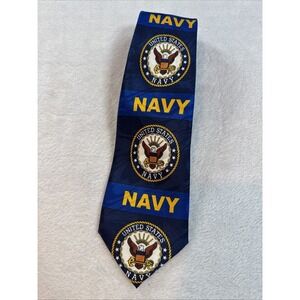 Steven Harris Necktie Tie US Navy Crest Logo
